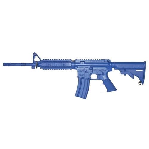 Blueguns Colt M4 Training Guns Weighted No Light/Laser Attachment Rifle Blue Flat Top Closed Stock Fwd Rail