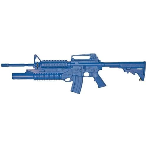 Blueguns Colt M4 Training Guns Weighted No Light/Laser Attachment Rifle Blue Open Stock Fwd Rail M203 Grenade Launcher