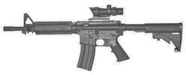 Blueguns Steyr AUG Training Guns Not Weighted No Light/Laser Attachment Rifle Black Flat Top Open Stock Fwd Rail ACOG Sight