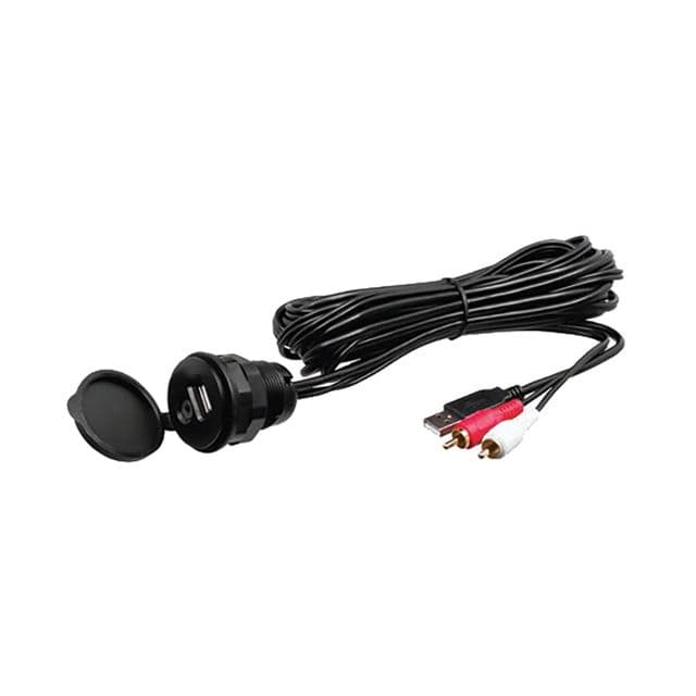 Boss Audio Universal Mount USB/3.5mm AUS w/ 10 ft. Cable Length Black