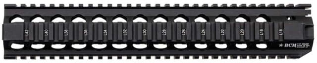 Bravo QRF10556BLK BCMGunfighter AR-15 Quad Rail 10 6061-T6 Aluminum Black Hard