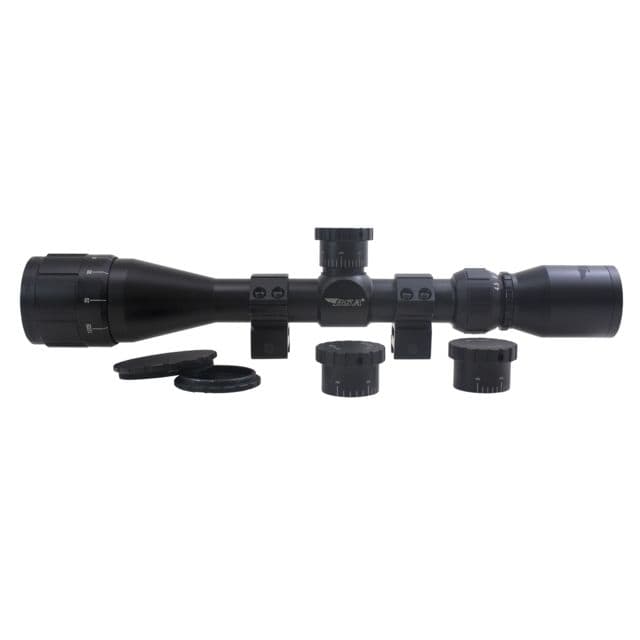 BSA Optics Sweet Riflesope .22 3-9x40mm 30/30 Duplex Reticle w/ Rings Black