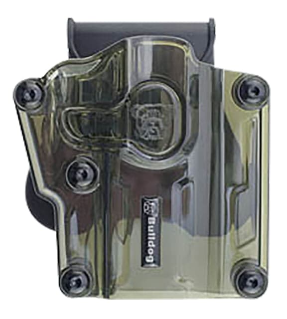 Bulldog Cases & Vaults Max Multi-Fit Holster Transparent Green Polymer Paddle Mount