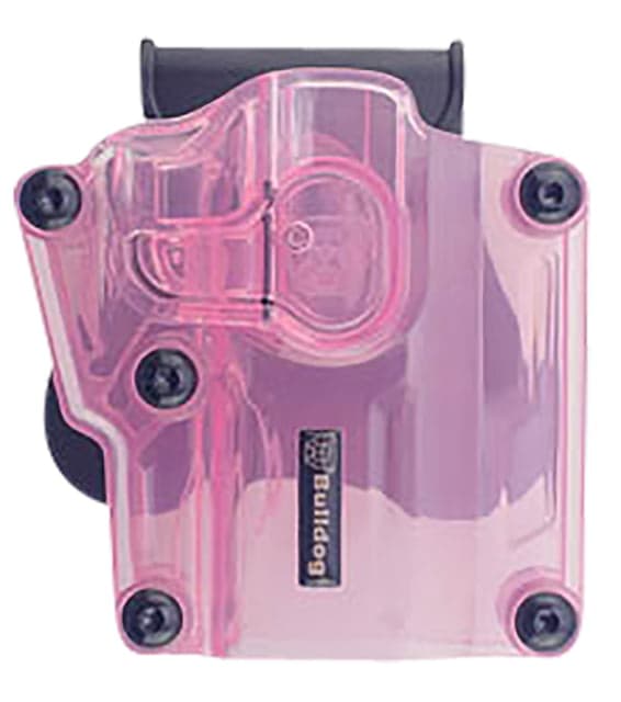 Bulldog Cases & Vaults Max Multi-Fit Holster Transparent Pink Polymer Paddle Mount