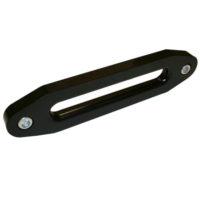 Bulldog Winch Hawse Fairlead Aluminum with 10in Mount/Standard Drum 3/4in Thick Black