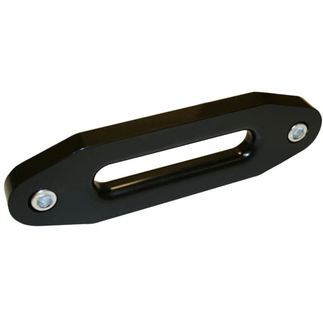 Bulldog Winch Hawse Fairlead Aluminum with 8in Mount/Short Drum 3/4in Thick Black