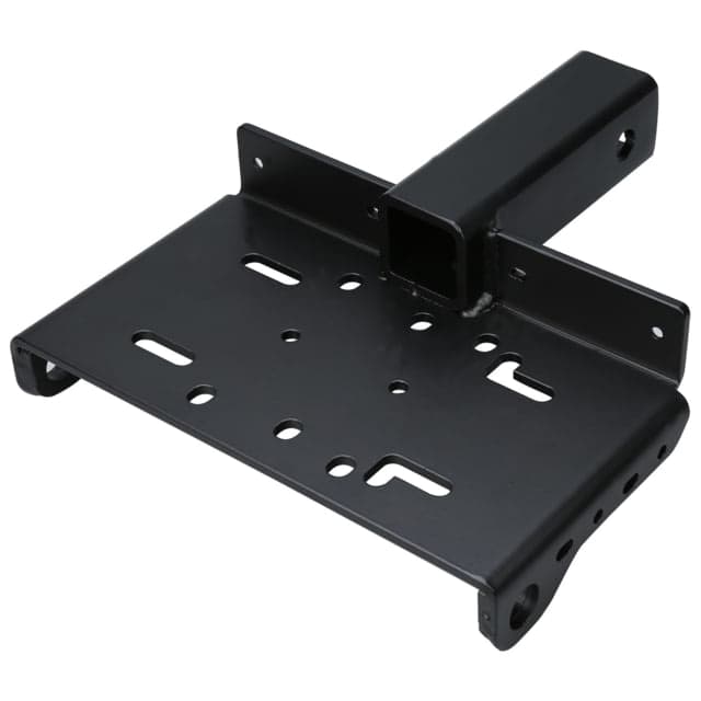Bulldog Winch Receiver Mount - Utility Winch 2X2in ATV Winches 2K to 4K Black