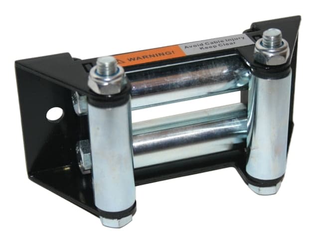 Bulldog Winch Roller Fairlead ATV with 122.5mm Mount Black