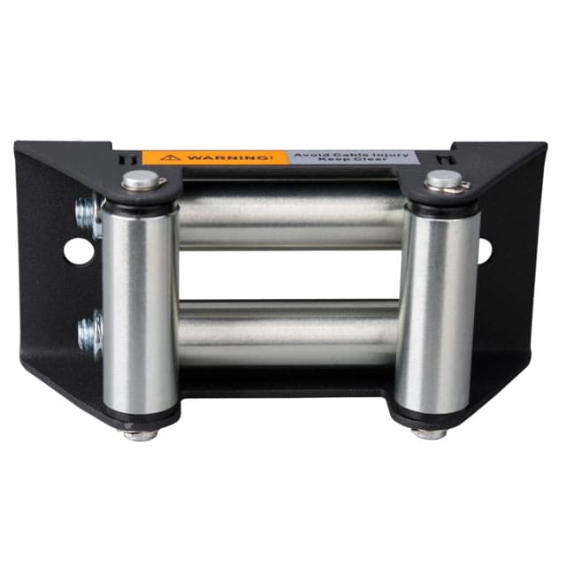 Bulldog Winch Roller Fairlead ATV with 122.5mm Mount Textured Black