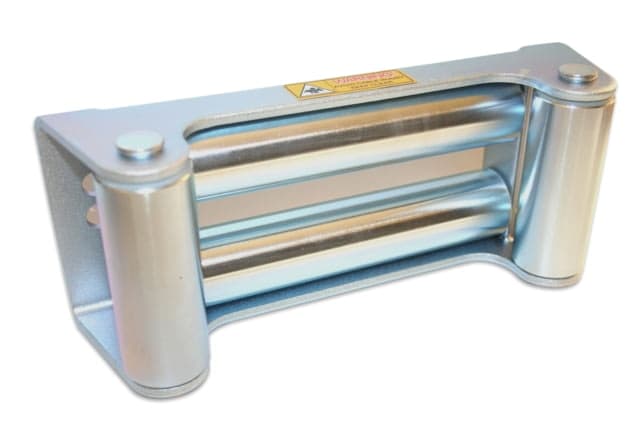 Bulldog Winch Roller Fairlead - Heavy Duty Truck 10in Mount/Standard Drum Silver