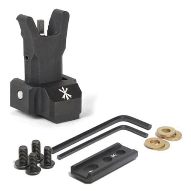 Unity Tactical M-LOK Compatible FUSION Adapter Black FUS-MFA W/ Unity Tactical Folding Front Sight Black FUS-S1B