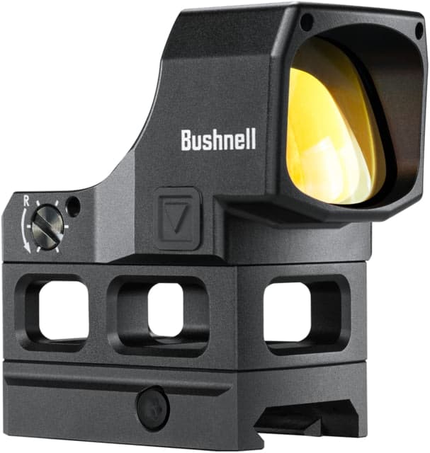 Bushnell 1x28mm Red Dot Sight Reflex 4 MOA Red Motion Auto. Riser Box 5L Black Small