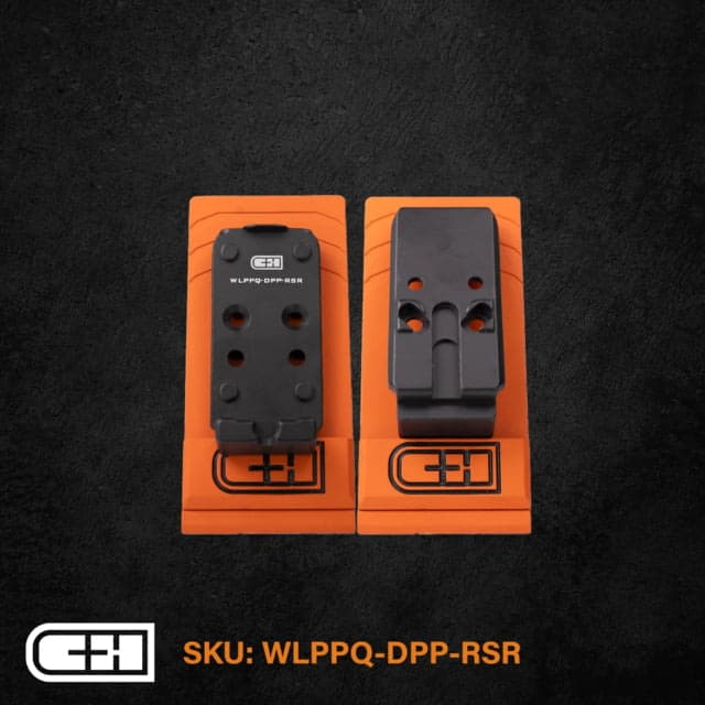 C&H Precision Weapons Optics Adapter Plate Walther PPQ/Q4/Q5 Leupold Delta Point Pro - Rear Sight Rear