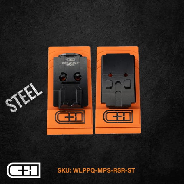 C&H Precision Weapons Optics Adapter Plate Walther PPQ/Q4/Q5 Steiner MPS - Integrated Rear Sight