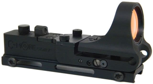 C-MORE Railway Red Dot Sight w/Click Switch Aluminum 2 MOA