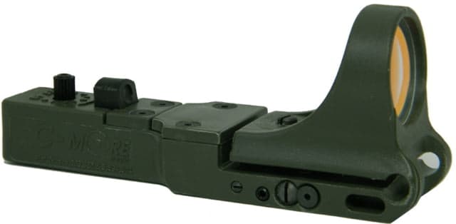 C-MORE SlideRide Red Dot Sight w/Standard Switch Olive Drab Green 2 MOA