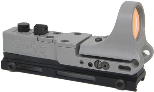 C-MORE Tactical Railway Red Dot Sight w/Click Switch Gray 6 MOA