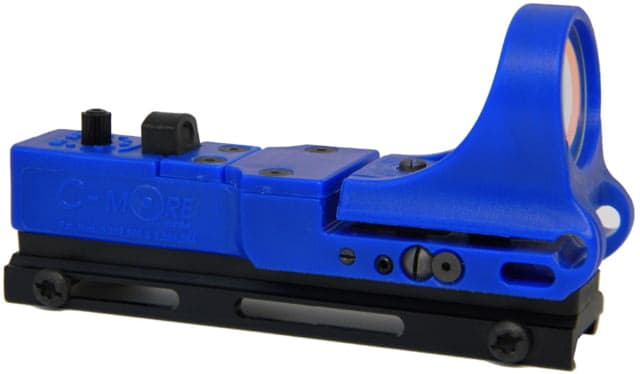 C-MORE Tactical Railway Red Dot Sight w/Standard Switch Blue 6 MOA
