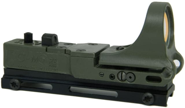 C-MORE Tactical Railway Red Dot Sight w/Standard Switch Olive Drab Green 12 MOA