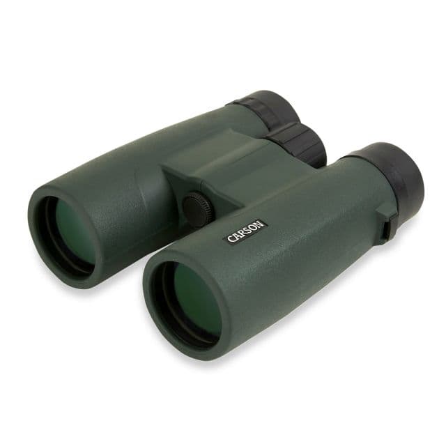 Carson JR Series 10x42mm Roof Prism Binocular Matte Green