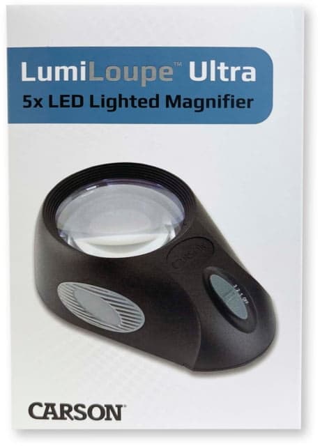 Carson LumiLoupeUltra 5X Stand Magnifier Loupe Black