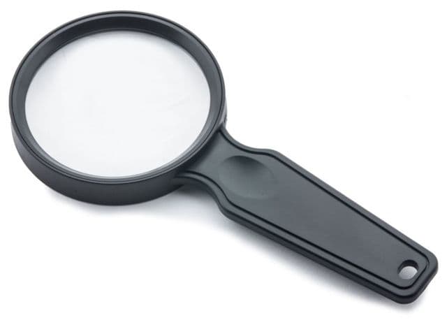 Carson Magniview Handheld Magnifier 2.5x with 5x Spot Lens Black