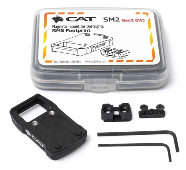 CAT Devices Gen3 Duty Magnetic Mounting System Adapter Plate HK USP RMS Black