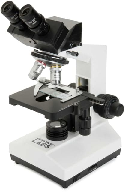 Celestron Labs CB2000C Compound Binocular Microscope10x20x Eyepieces4x10x40x100x Achromatic Objective Lenses