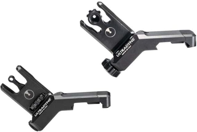 Ultradyne C2 Folding Front and Rear Offset Sight Combo - Aperture Black