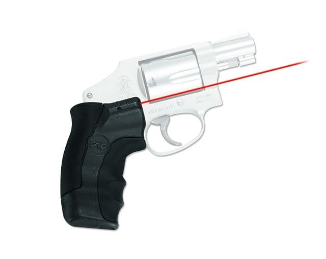 Crimson Trace Smith and Wesson J-Frame Revolver Round Butt Lasergrip Red Laser Sight