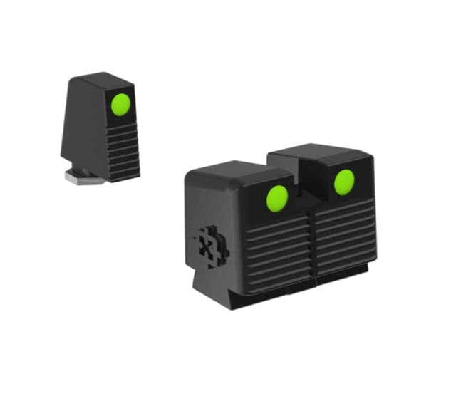 Cross Armory Glow-In-The-Dark Pistol Sights Black Tall