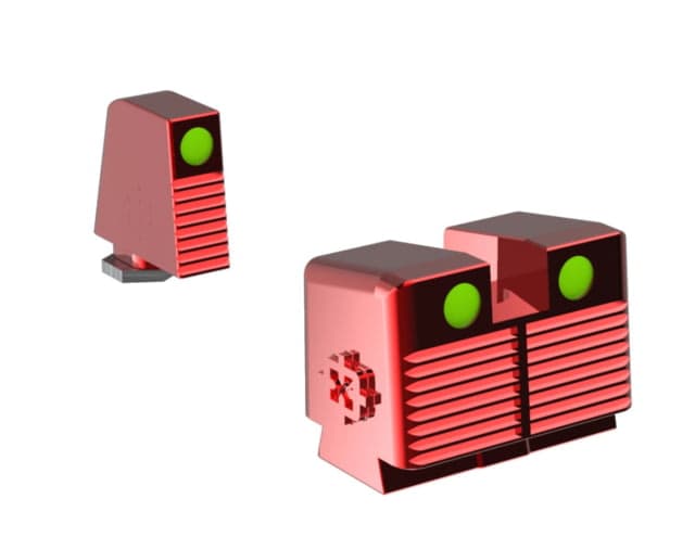 Cross Armory Glow-In-The-Dark Pistol Sights Red Tall