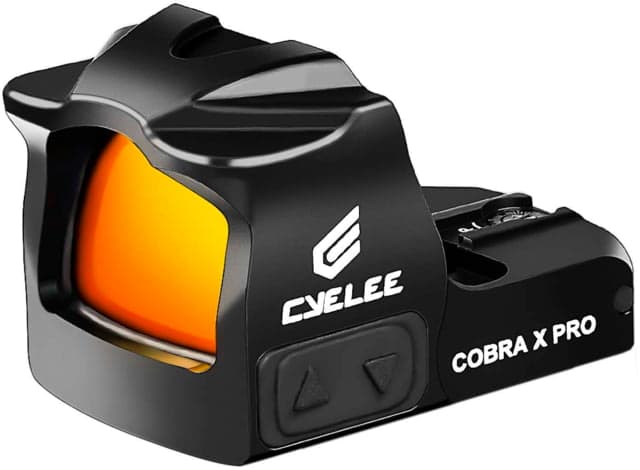 Cyelee Optics Cobra X Pro Reflex Red Dot Sight 1x24x17mm 2 MOA Red Dot/26 MOA Circle Black