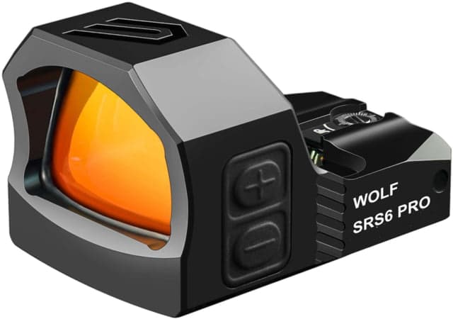 Cyelee Optics Wolf SRS6 PRO Reflex Red Dot Sight 1x24x17mm 6 MOA Dot Black