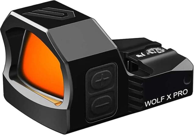 Cyelee Optics Wolf X PRO Reflex Red Dot Sight 1x24x17mm 2 MOA Dot/26 MOA Circle Black