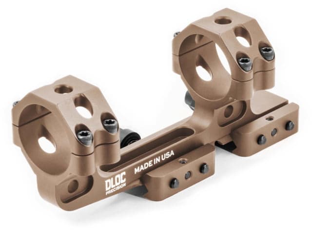 DLOC Precision Cantilever Scope Mount 34mm 1.53 in Height Tan