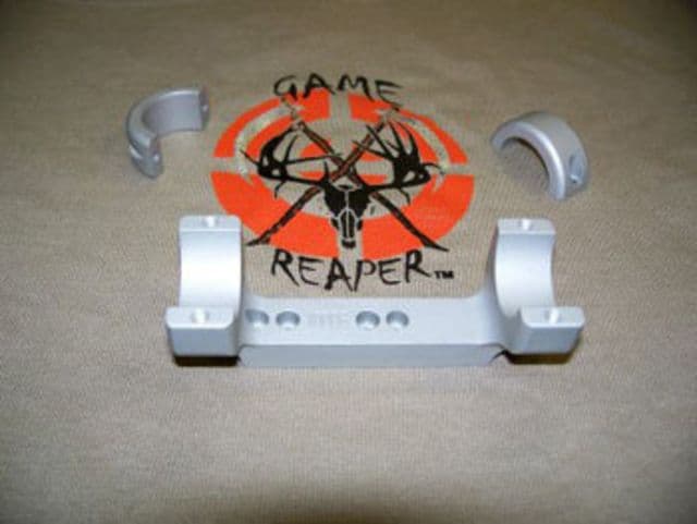DNZ Products Game Reaper Scope Mount - Winchester Model 70 WSSM Action Medium Ring 1 in Tube Silver