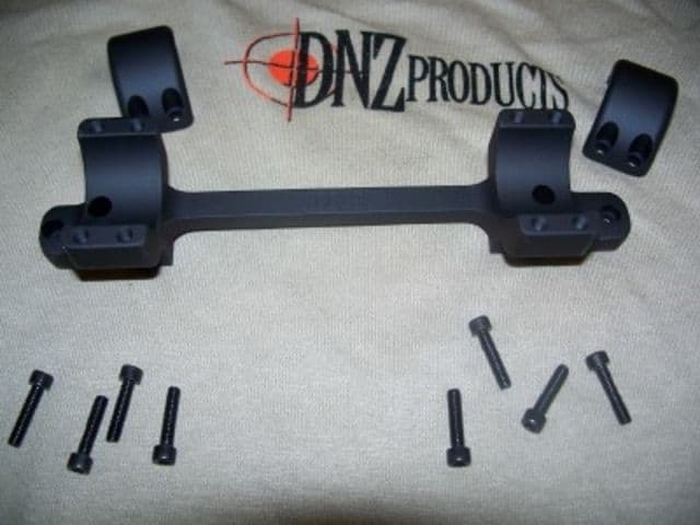 DNZ Products Game Reaper Scope Mount - Remington 700 Long Action High Ring 0 MOA Hand 1 in Tube Black Matte