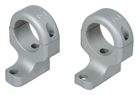 DNZ Products Hunt Masters Two Piece Mounts - Tikka T3/T3X Low Ring 1 in Tube 2 Screws Silver
