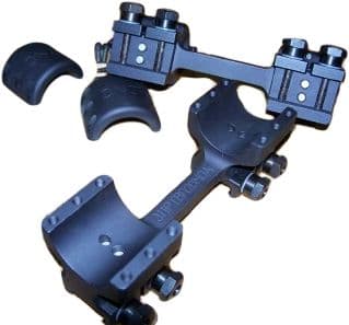 DNZ Products Freedom Reaper Beast Reaper Picantinny Rail with 30mm Rings- Black