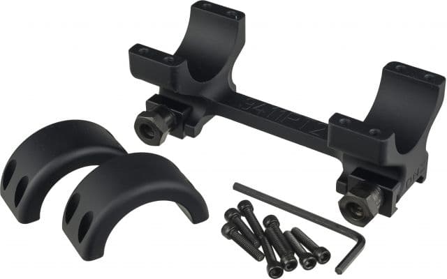 DNZ Products Freedom Reaper Scope Mount - Picantinny Rail 20 MOA Extra High Ring 34 mm Tube Black Matte
