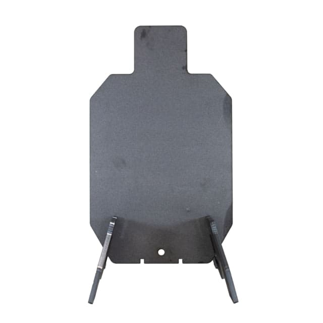 Double Tap Industries 3/8in AR500 Silhouette Target w/Modular Base Raw 12in x 20in