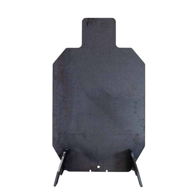 Double Tap Industries 3/8in AR500 Silhouette Target w/Modular Base Raw 18in x 30in