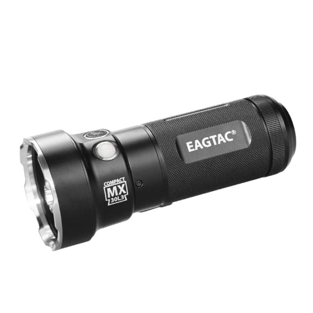 EAGTAC M Series MX30L3-CR Base Flashlight 6 Nichia 219B 5700K CRI92 R9050 SW57 D220 LED 3600lm Black MX30L3CR-6SST20-NW