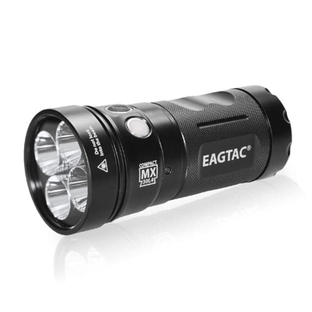 EAGTAC MX30L4-C Base Flashlight 4 XP-L HI V3 CW LED 4800lm Black MX30L4C-4XPLHI-BASE-CW