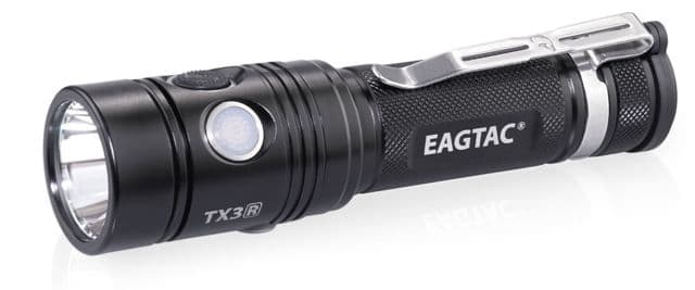 EAGTAC TX3L Base XJP70.2 CW 3000 Lumen USB Rechargeable 18650 Led Flashlight Black