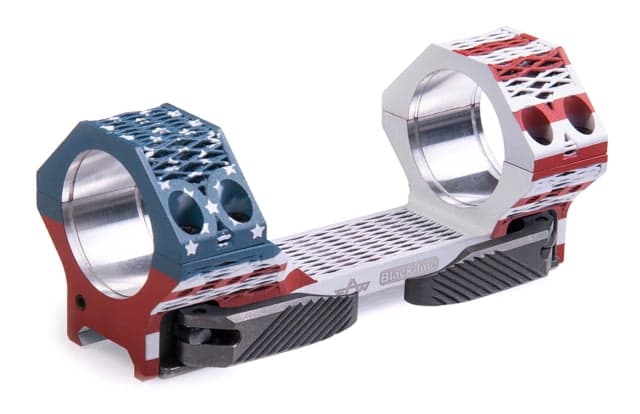 EAW Ultralight 3D Printed Scope Mount w/Lever Diameter 34mm Height 10mm Lever Red/White/Blue Small