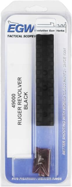 Evolution Gun Works Picatinny Scope Mount Ruger Revolver Matte Black