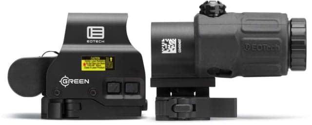EOTech Holographic Hybrid Green Dot Sight w/ G33 Magnifier and STS Mount Black