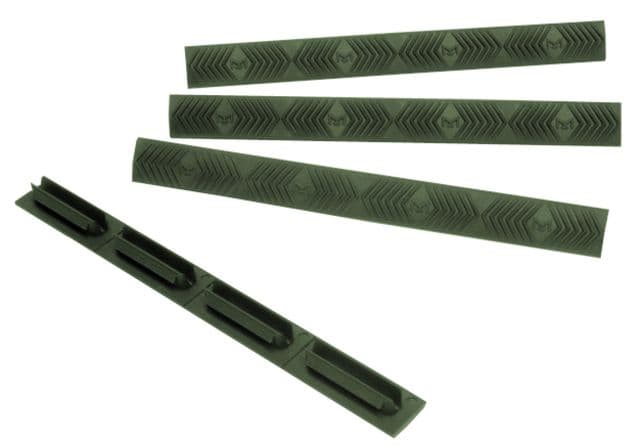 ERGO Modular Wedgelok Rail Covers 4-Pack OD Green